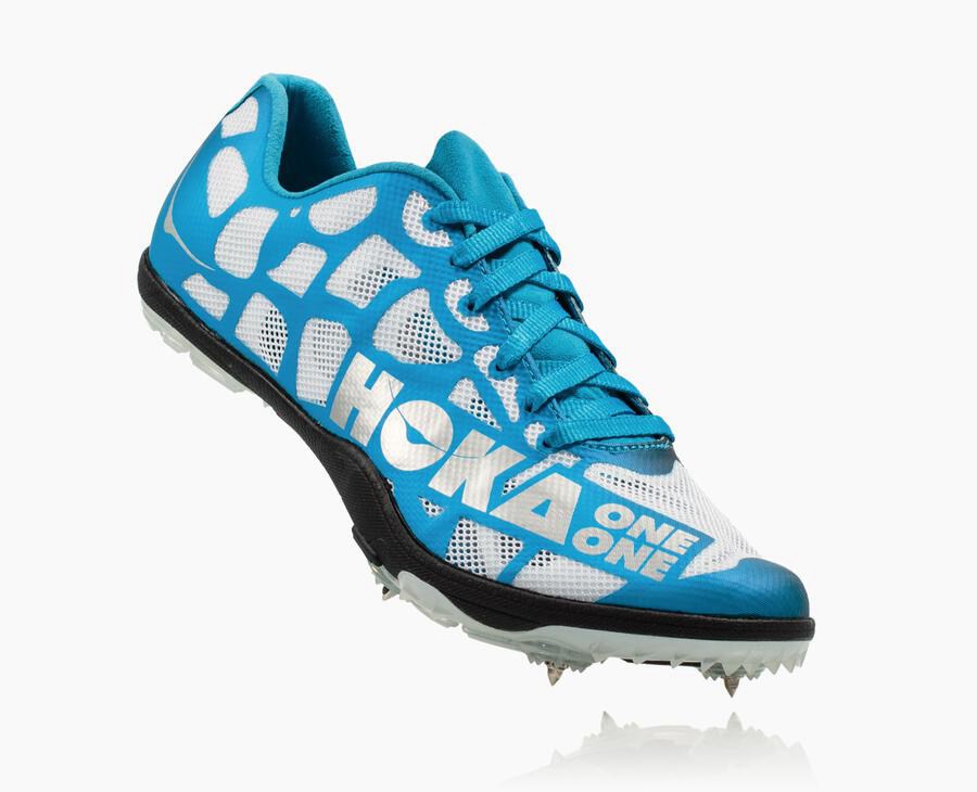 Hoka One One Spikes Damske Biele/Modre - Rocket X - 69824-XOKE